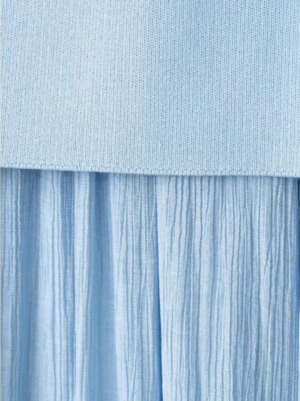 Zara Light Blue Layered Maxi Skirt - Picture 3 of 4